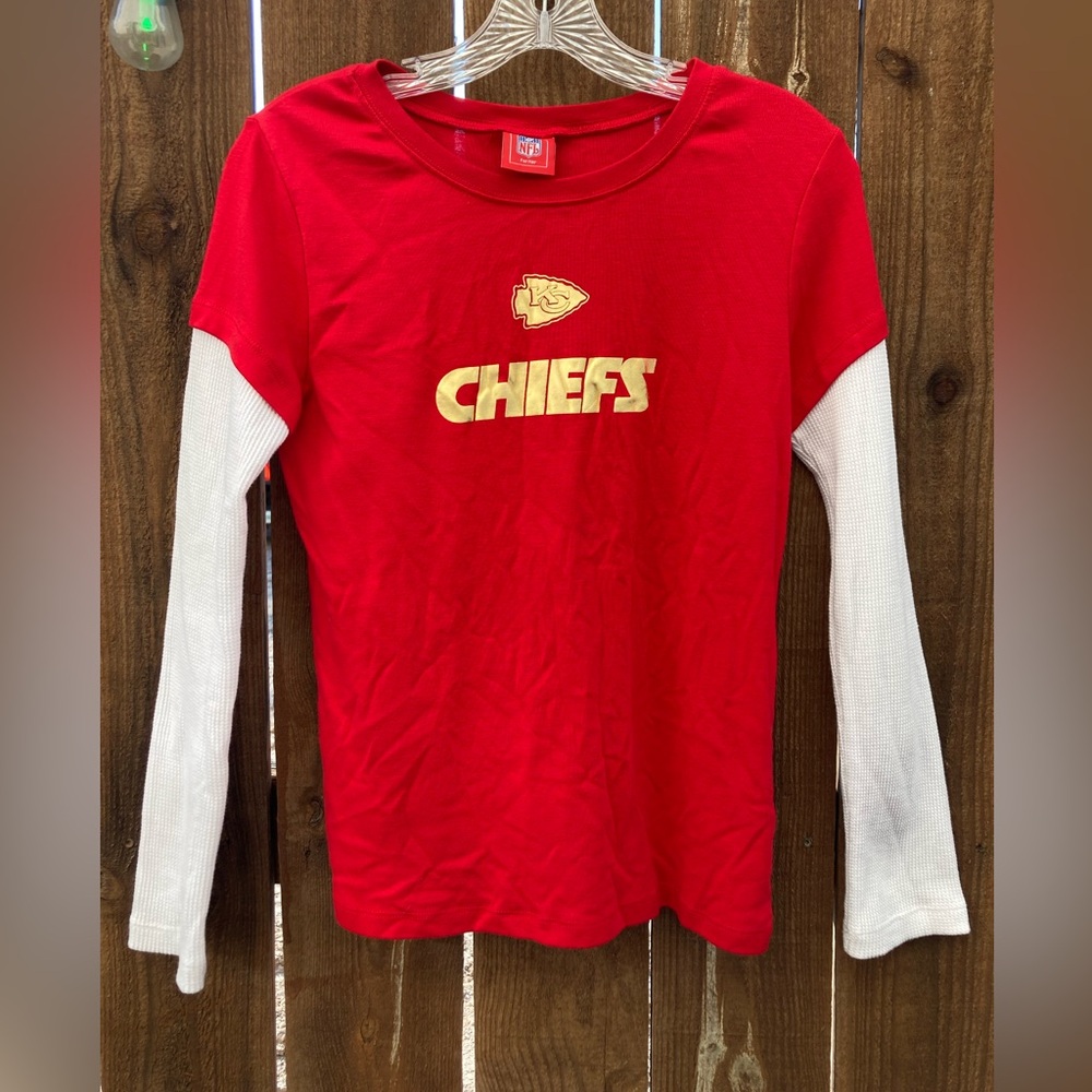 Vintage NFL Kansas City Chiefs layered long sleeve shirt sportswear football
